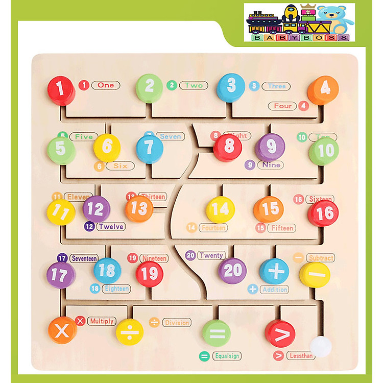 Mua Đồ Chơi Gỗ Bảng Chữ Số Montessori Chính hãng Ưu đãi