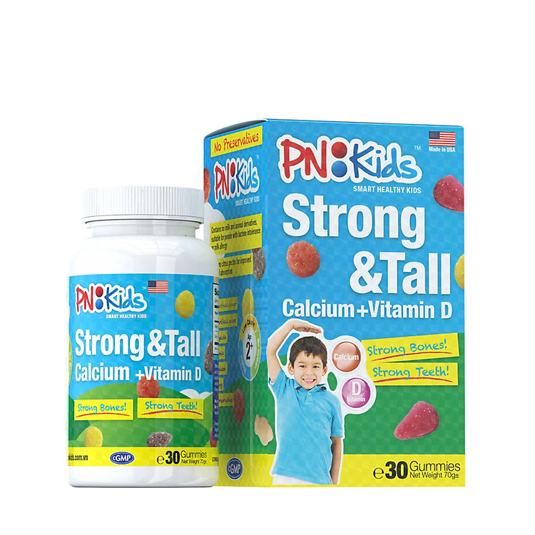 Kẹo gummies PNKids Strong & Tall - Phát triển chiều cao (30 viên)