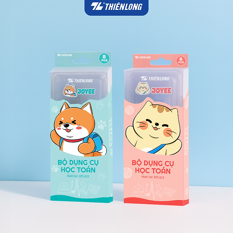 Bộ Dụng Cụ Học Toán Thiên Long Joyee BTS-023 (8 món)