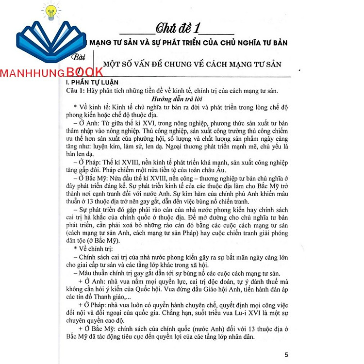 Trả lời Câu Hỏi Lịch Sử 11 - Tự Luận Và Trắc Nghiệm - Ảnh 4