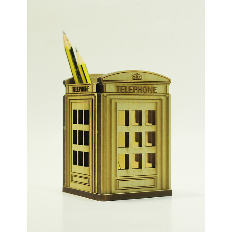 Ống Bút hình bốt điện thoại London (Telephone Box)