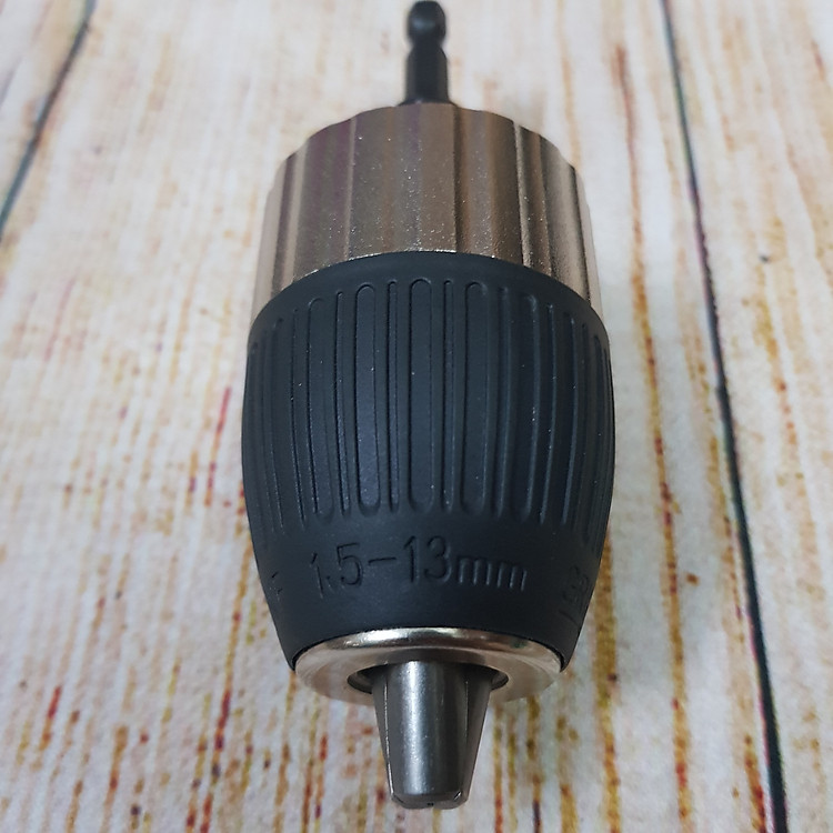 Bộ chuyển đổi đầu kẹp mũi khoan 1.5 - 13mm cho khoan chuôi lục giác 6.35mm - Tặng kèm 1 móc chìa khóa