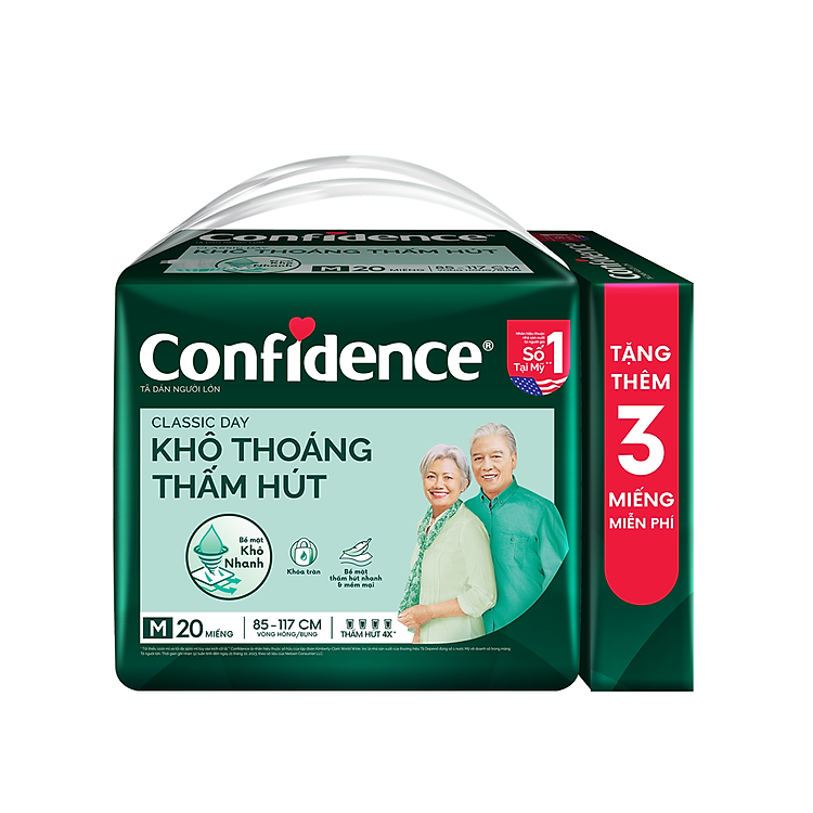 Chọn mua tại Shopee: Tã dán người lớn Confidence Classic Size M mua giá tốt nhất tại Shop Mall