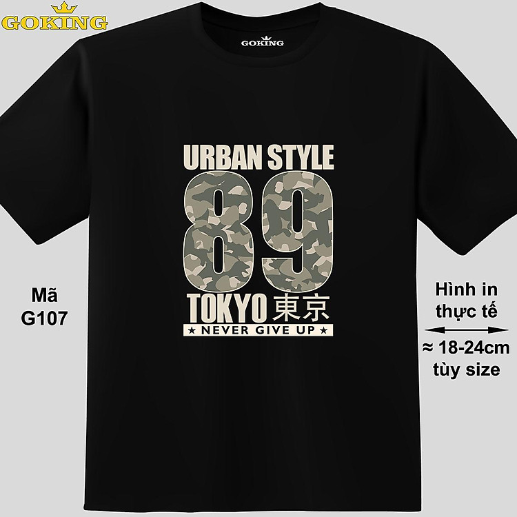 URBAN STYLE 89, mã G107. Hãy tỏa sáng như kim cương, qua chiếc áo thun Goking siêu hot cho nam nữ trẻ em, cặp đôi, gia đình, đội nhóm