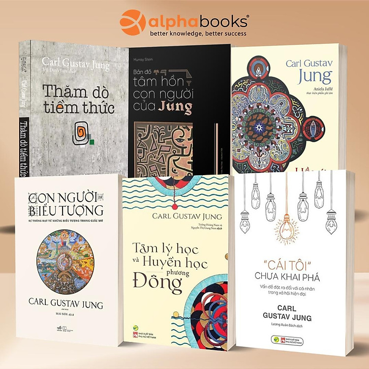Bộ Sách Carl Jung: Hồi Ức, Giấc Mơ, Suy Ngẫm + Bản Đồ Tâm Hồn Con Người Của Jung + Con Người Và Biểu Tượng + Thăm Dò Tiềm Thức + "Cái Tôi" Chưa Khai Phá + Tâm Lý Học Và Huyền Học Phương Đông