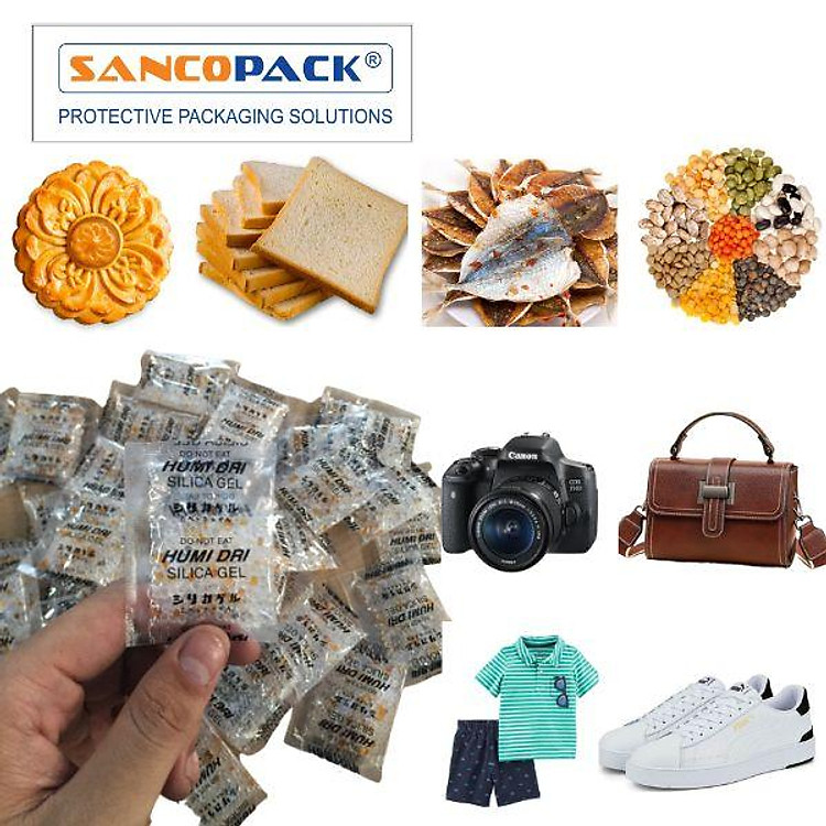 Thùng 1500 Gói hút ẩm, chống ẩm Silicagel 5g dùng cho may mặc, điện tử, đồ khô, thực phẩm, dược phẩm Humi Dry