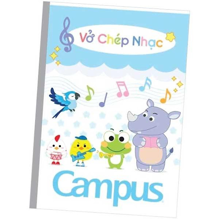 Vở Chép Nhạc Dòng Kẻ Khuôn Nhạc 48 Trang 80g/m2 Campus NB-BMSN48 - Ảnh 2