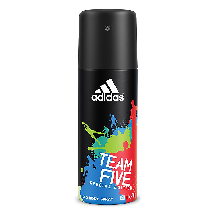 Xịt Khử Mùi Toàn Thân Nam Adidas Team Five 150ml