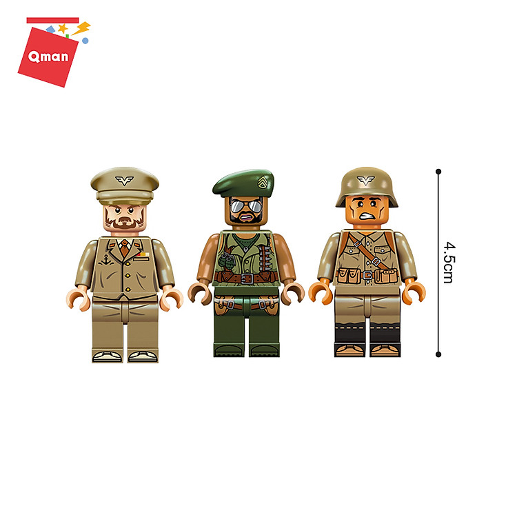 Đồ chơi xếp hình Qman 1720 - Bờ biển Chính hãng Tiết kiệm - Hình ảnh 3