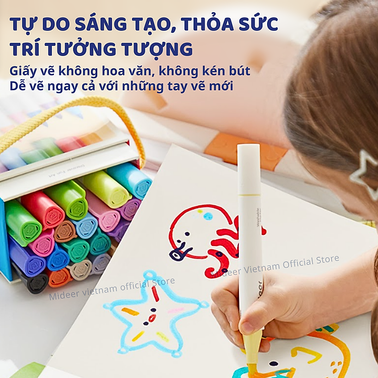 Giấy Vẽ A4 Mideer Doodle Drawing Book - Ảnh 3