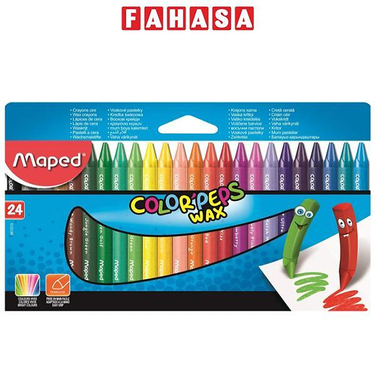 Hộp Chì Sáp 24 Màu Maped AA861013