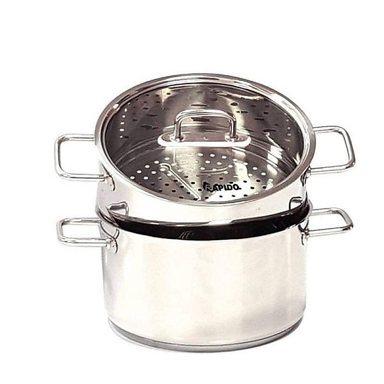 Nồi xửng hấp Rapido, inox 304, 28cm
