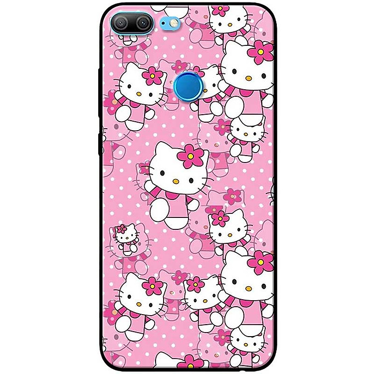 Ốp lưng dành cho Honor 9 Lite mẫu Mèo nền hồng