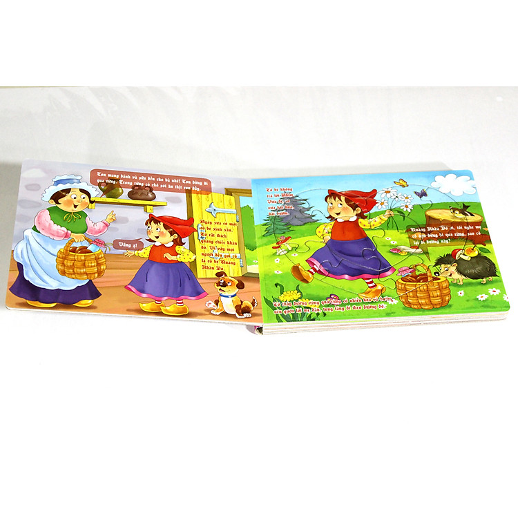 Sách xếp hình Tia Sáng - Cô bé quàng khăn đỏ Chính hãng Giá rẻ - Hình ảnh 2