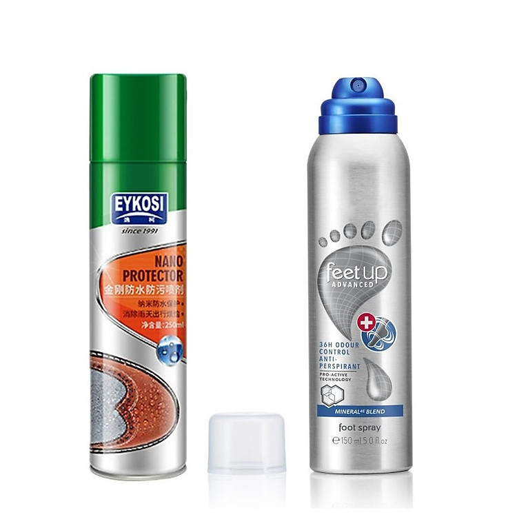 Bộ sản phẩm chăm sóc giày dép và đôi chân: chống thấm, làm khô và khử mùi giày dép, khử mùi hôi chân hiệu quả suốt 36 giờ