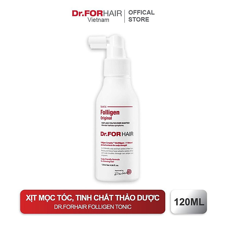 Tinh chất xịt dưỡng tóc kích thích mọc tóc giảm rụng tóc Dr.FORHAIR Folligen Tonic Original 120ml