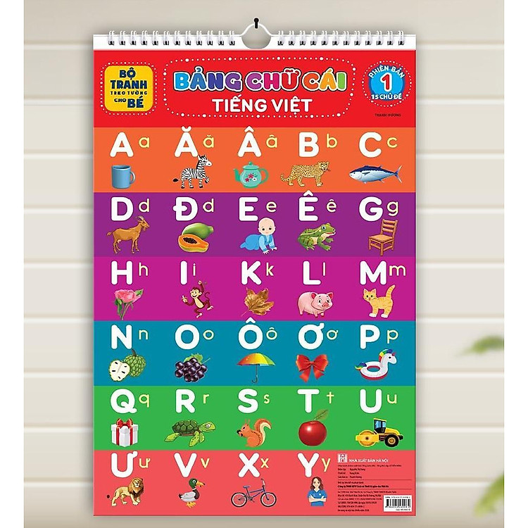 Tranh Treo Tường Cho 15 Chủ Đề Cho Trẻ Em Học Về Thế Giới Xung Quanh Kích Thước 58x38 cm