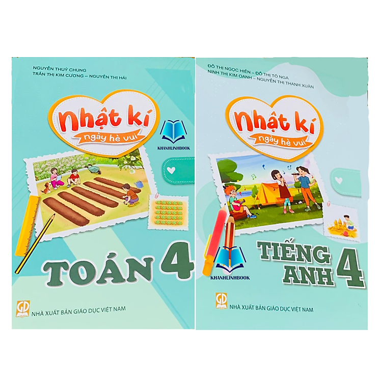 Nhật Kí Ngày Hè Vui Toán + Tiếng Việt + Tiếng Anh 4