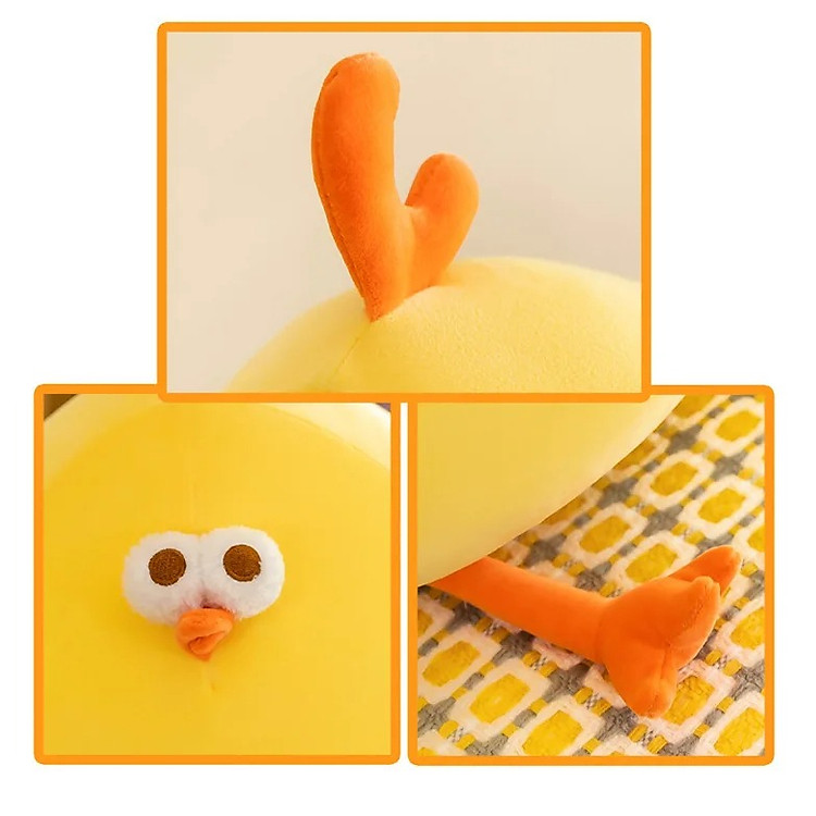 Gà bông êm mịn 45-60cm cho bé Chính hãng Giá tốt - Hình ảnh 4