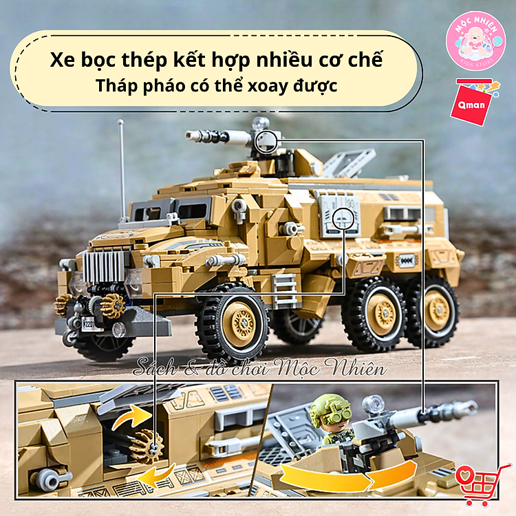 Mua Đồ Chơi Lắp Ráp Quân Sự Qman 22014 Chính hãng Giá rẻ - Hình ảnh 4
