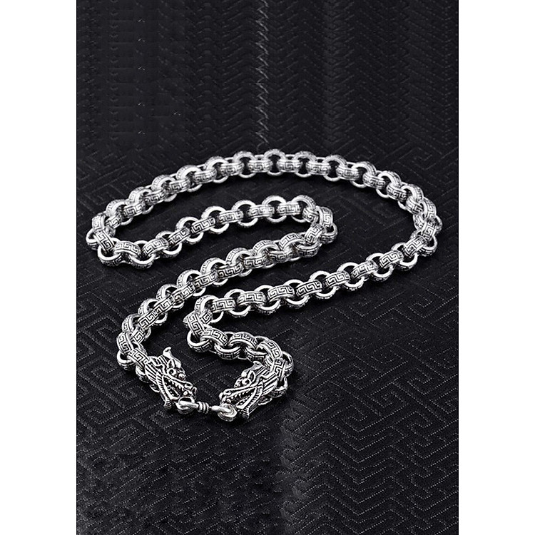 Dây Chuyền Bạc Thái Hắc Long