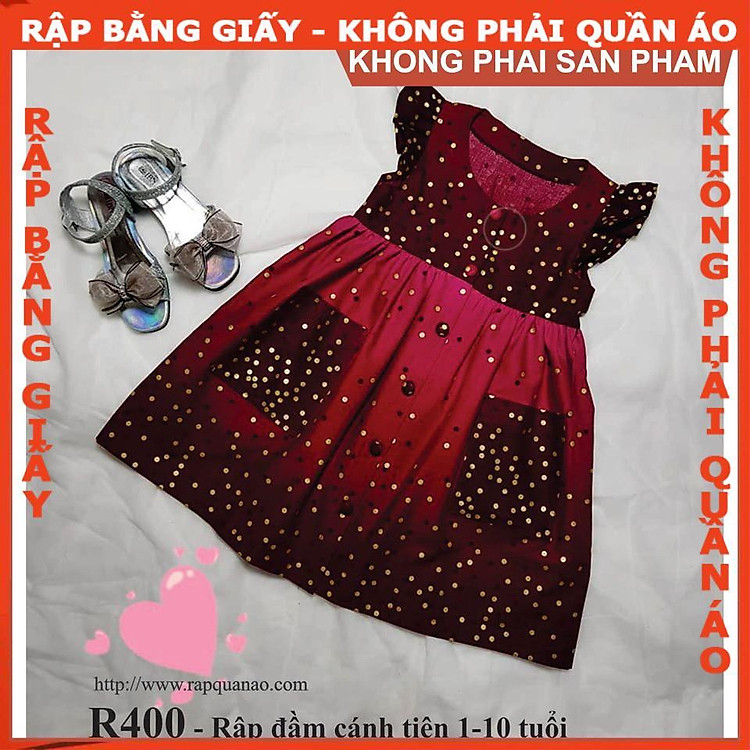 Rập đầm cánh tiên cho bé - Giấy A0 R400 (6 chiếc) - Ảnh 2