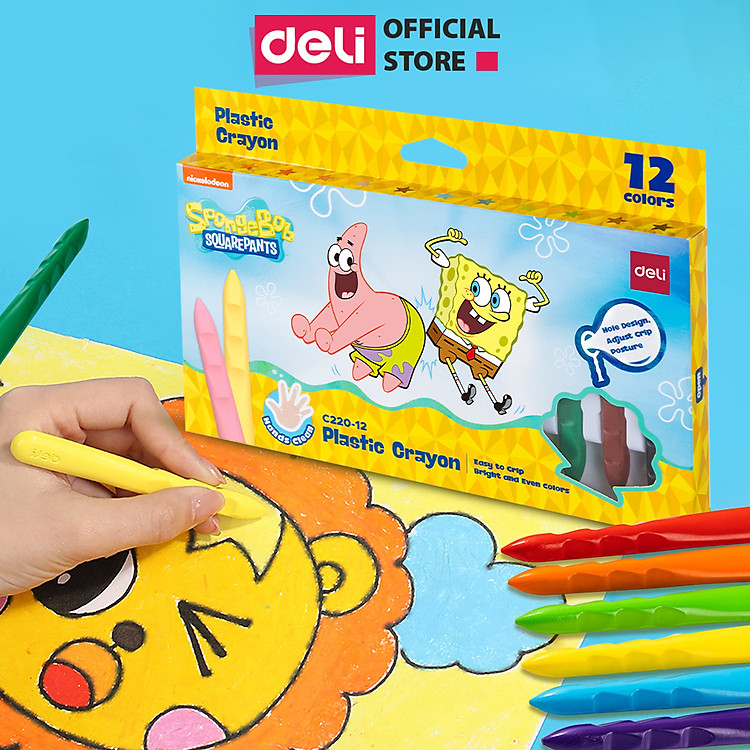Bút Sáp Màu Deli (12 màu)