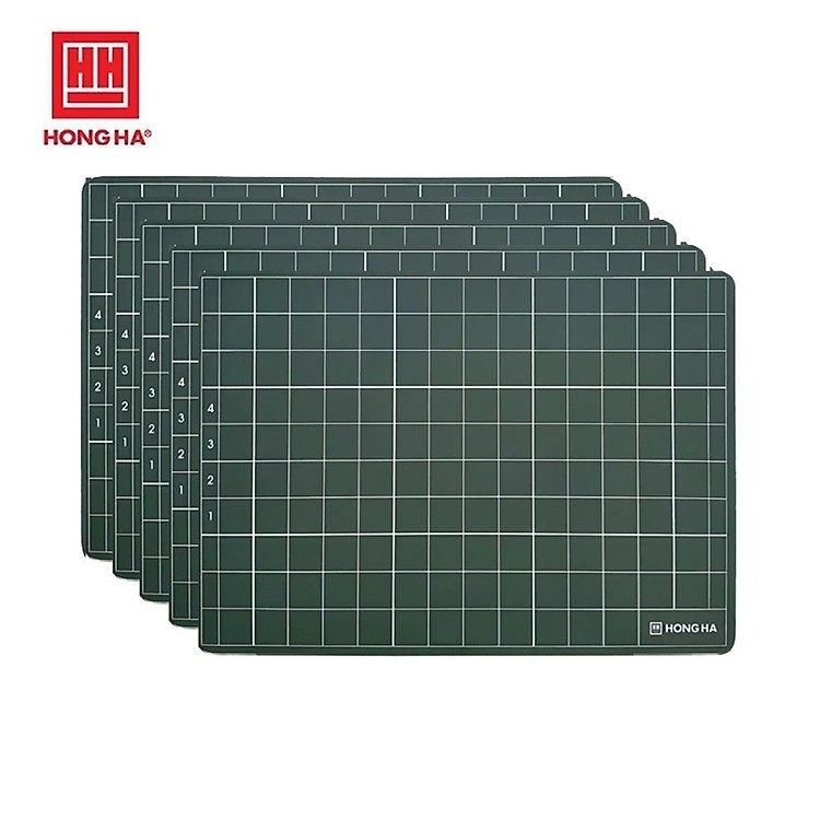 Lốc 5 bảng gỗ học sinh Hồng Hà 3447 - Bảng phấn 4 ô ly theo chương trình SGK mới