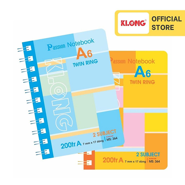 Sổ Kẻ Ngang Lò Xo KLONG A6 (200 trang)