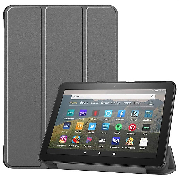 Bao da cover cho máy tính bảng Fire HD 10 (9th) 2019 và HD 10 (11th) 2021 có thể dựng máy- hàng chính hãng
