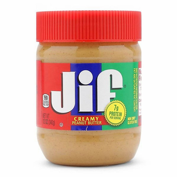 Bơ Đậu Phộng Mịn Jif 340g - Nhập Khẩu Mỹ | Jif Creamy Peanut Butter 340g