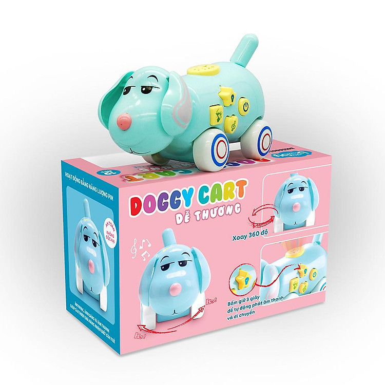 Đồ Chơi Sơ Sinh Doggy Cart DUKA DK580016 Chính hãng Ưu đãi - Hình ảnh 3