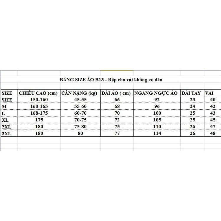 Rập giấy áo mổ trụ cổ chân nam B13 (3XL) - Ảnh 3