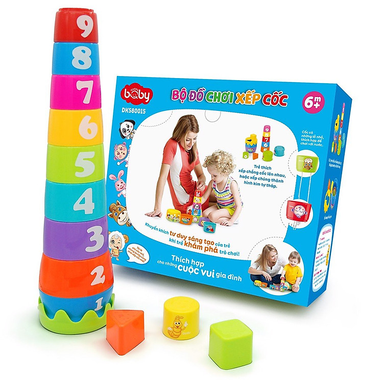 Bộ Đồ Chơi Xếp Cốc DK580015 Chính hãng Tiết kiệm