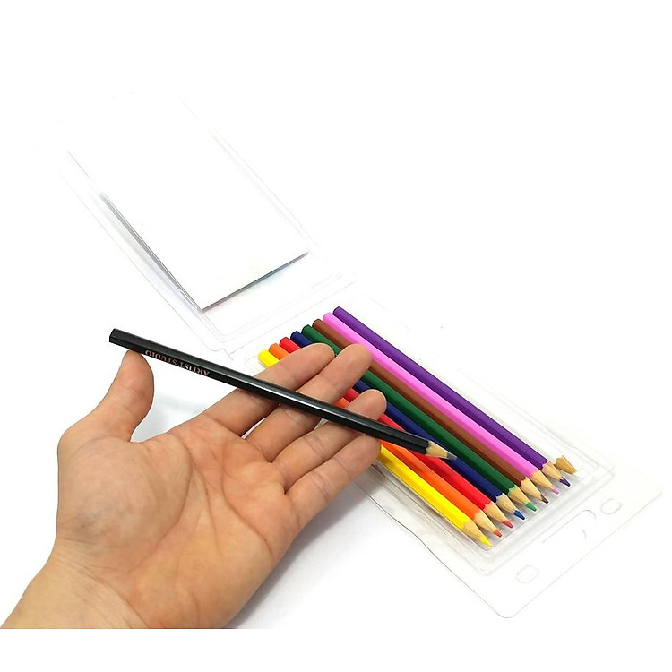 Hộp Nhựa 10 Cây Bút Chì Màu Nước Artist MS-10Art-PW - Ảnh 3