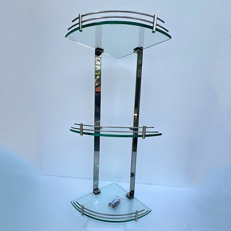 Kệ Kính Góc Cường Lực Treo Tường 3 Tầng Treo Tường KB-971