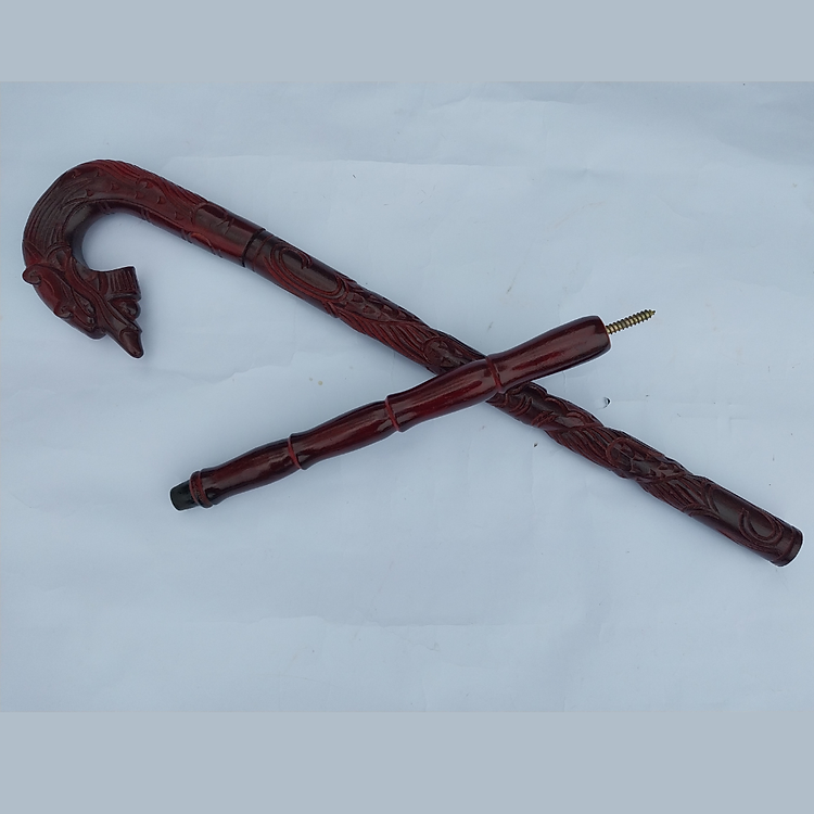 Gậy chống người già 90CM gỗ hương Tiết kiệm - Hình ảnh 3