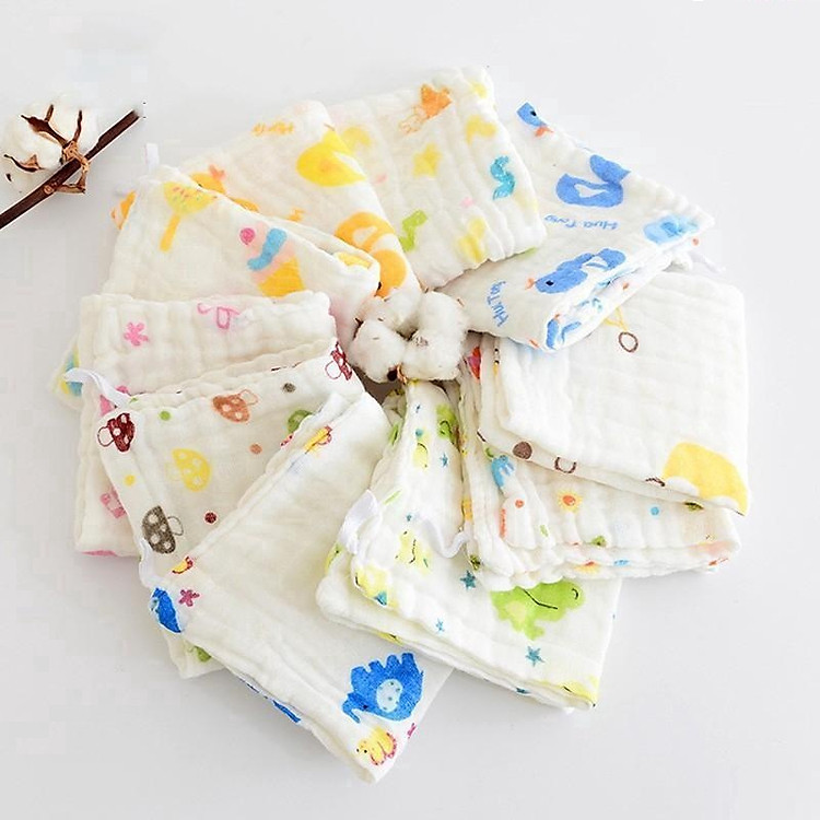 SÉT 10 Khăn mặt Xô Xuất Nhật Cho Bé Yêu