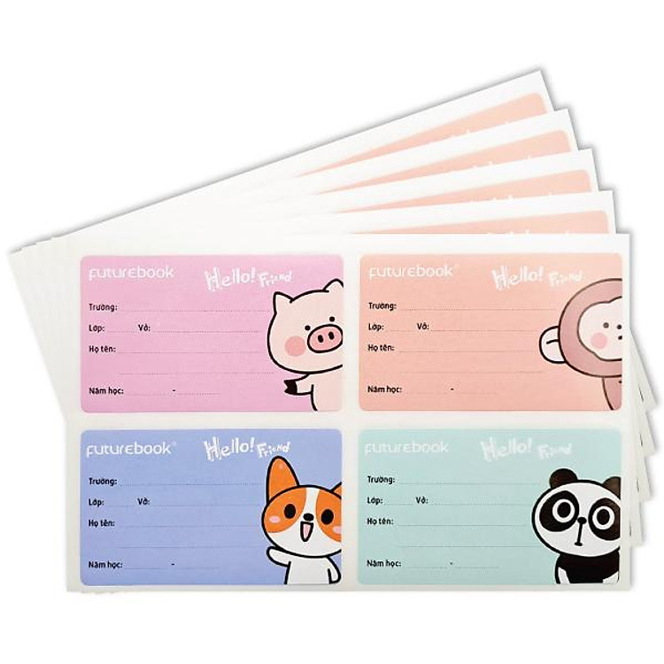 Nhãn Vở Học Sinh Hello Friend N144 (20 nhãn)