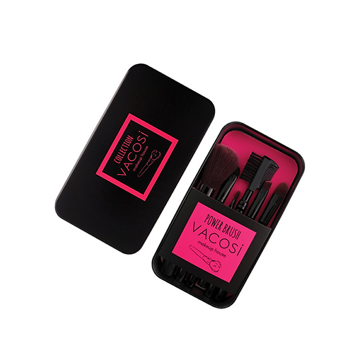 Hộp 6 Cây Cọ Du Lịch - Hộp Đen Vacosi BC13