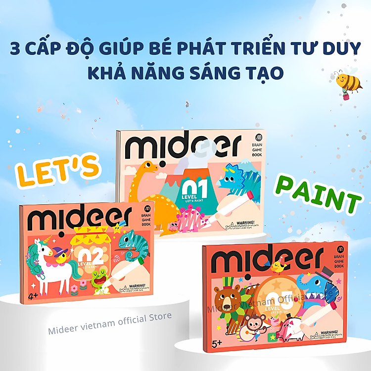 Tranh tô màu Mideer Level 3 Chính hãng Giá rẻ - Hình ảnh 4