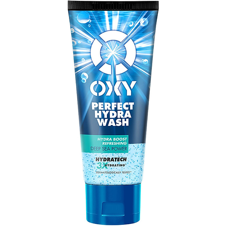 Sữa rửa mặt cho nam Oxy sạch sâu sảng khoái dưỡng ẩm dạng gel Oxy Perfect Hydra Wash 100g