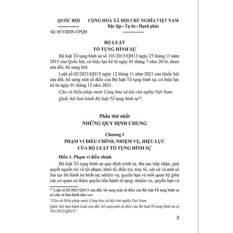 Bộ Luật Tố Tụng Hình Sự - Nước CHXHCNVN (Sửa Đổi Bổ Sung Năm 2021) - Ảnh 4