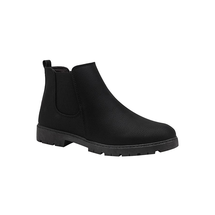 Giày Boot Nam Cổ Ngắn Martin - Đen