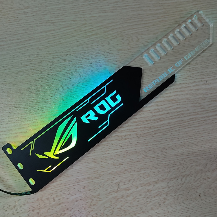 Đỡ VGA Led Logo ROG đồng bộ màu với bộ điều khiển Coolmoon Controller - Hàng nhập khẩu