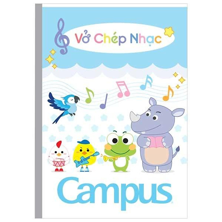 Vở Chép Nhạc Dòng Kẻ Khuôn Nhạc 48 Trang 80g/m2 Campus NB-BMSN48