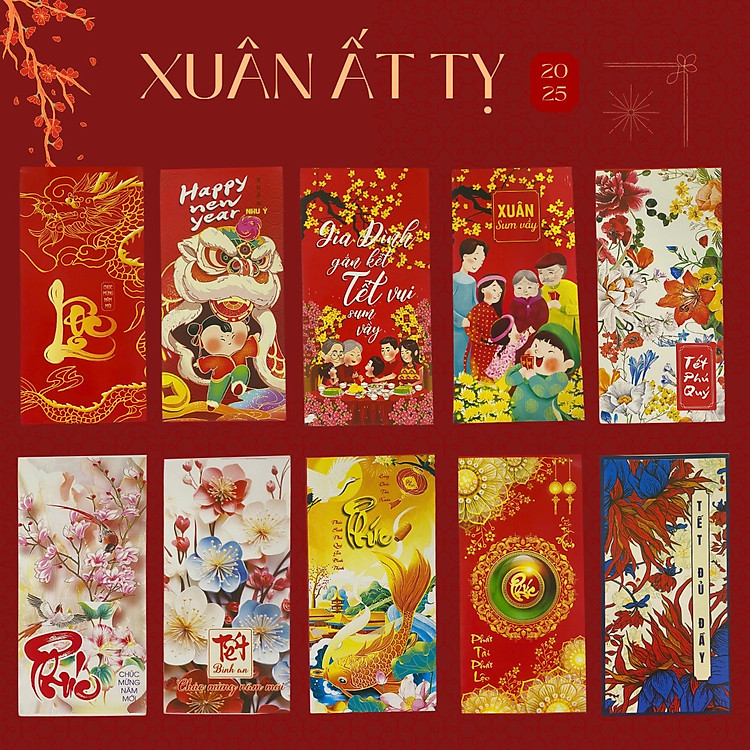 Bao Lì Xì Tết 2024 (10 chiếc)