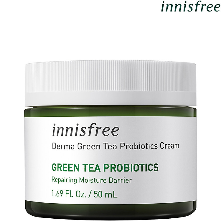 Kem Dưỡng Ẩm Phục Hồi Bảo Vệ Da Innisfree Derma Green Tea Probiotics Cream 50ml - 131172707