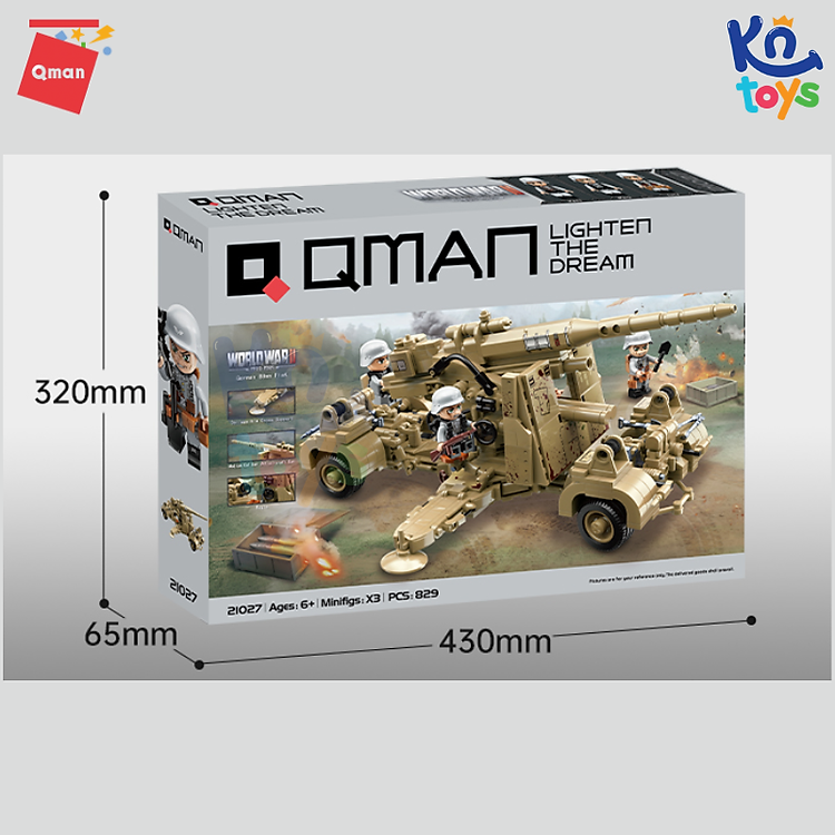 Đồ chơi xếp hình Qman 21027 - Phòng Không Chính hãng Tiết kiệm - Hình ảnh 3