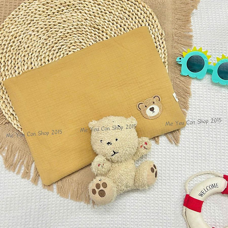 Mua Gối Phẳng Xô Muslin Hổ Vàng cho Sơ Sinh Chính hãng Giá tốt - Hình ảnh 2